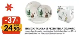 Famila Servizio tavola 18 pezzi stella del nord offerta