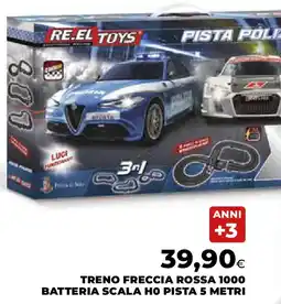 Extracoop Treno freccia rossa 1000 batteria scala ho pista 5 metri offerta