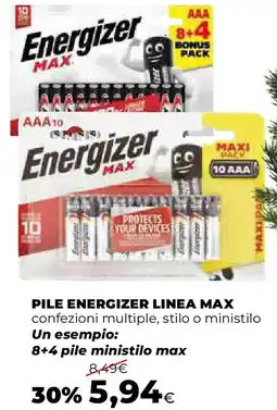 Extracoop Pile energizer linea max offerta