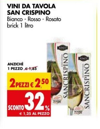 Tigros Vini Da Tavola San Crispino offerta