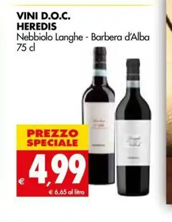 Tigros Vini D.O.C Heredis 75cl offerta