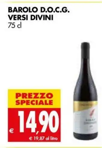 Tigros Barolo D.O.C.G. Versi Divini 75cl offerta