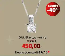 Extracoop Collier ct 0,13 - cm 45 offerta