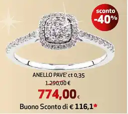 Extracoop Anello pave' ct 0,35 offerta