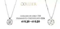 Extracoop Collier in oro 750 diamante certificato gia offerta