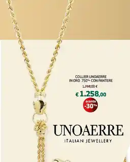 Extracoop Collier unoaerre in oro 750% con pantere offerta