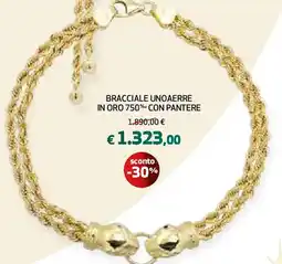 Extracoop Bracciale unoaerre in oro 750% con pantere offerta
