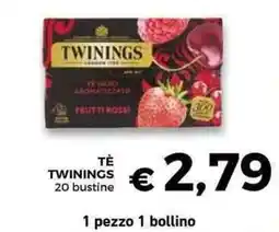 Conad Superstore TÈ TWININGS 20 bustine offerta