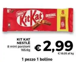 Conad Superstore KIT KAT NESTLÉ 8 mini porzioni offerta