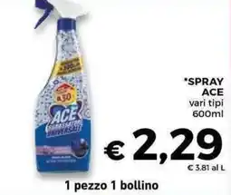 Conad Superstore Spray ACE vari tipi offerta