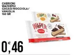 Vantaggio Cash&Carry Cabrioni waferpiù cacao/nocciola/ vaniglia offerta
