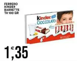 Vantaggio Cash&Carry Ferrero kinder barrette t8 offerta