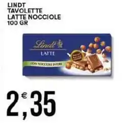 Vantaggio Cash&Carry Lindt tavolette latte nocciole offerta
