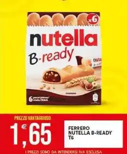 Vantaggio Cash&Carry Ferrero nutella b-ready t6 offerta
