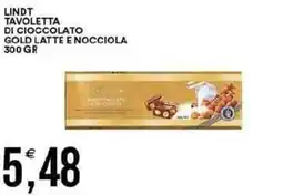 Vantaggio Cash&Carry Lindt tavoletta di cioccolato gold latte e nocciola offerta