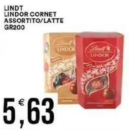 Vantaggio Cash&Carry Lindt lindor cornet assortito/latte offerta