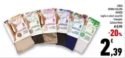 Conad Superstore Linea donna calzini MANON taglie e colori assortiti Esempio: Calzino Moda offerta