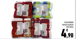 Conad Superstore PLAID SHERPA fantasie assortite offerta