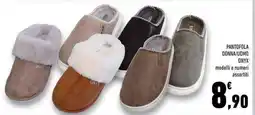 Conad Superstore Pantofola donna/uomo onyx modelli e numeri assortiti offerta