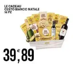 Vantaggio Cash&Carry Le cadeau cesto bianco natale offerta