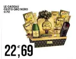 Vantaggio Cash&Carry Le cadeau cesto oro nero offerta