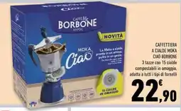 Conad Superstore Caffettiera a cialde moka ciao borbone offerta