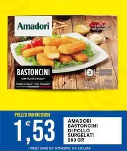 Vantaggio Cash&Carry Amadori bastoncini di pollo surgelati offerta