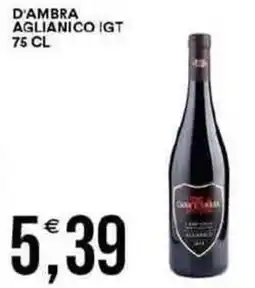 Vantaggio Cash&Carry D'ambra aglianico igt offerta