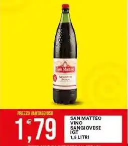 Vantaggio Cash&Carry San matteo vino sangiovese igt offerta