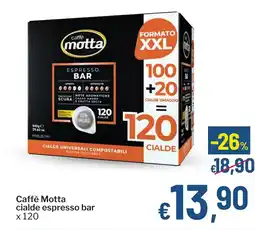 Qui Discount Caffè Motta cialde espresso bar offerta