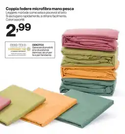 In'S Mercato Coppia federe microfibra mano pesca offerta