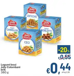 Qui Discount Legumi lessi Jolly Colombani brik offerta