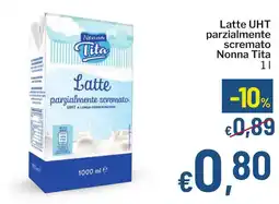 Qui Discount Latte UHT parzialmente scremato Nonna Tita offerta