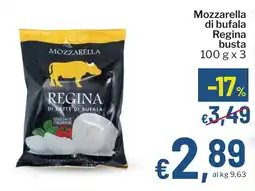 Qui Discount Mozzarella di bufala Regina busta offerta