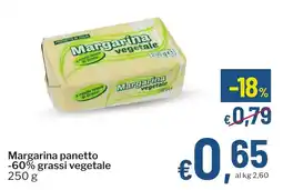 Qui Discount Margarina panetto -60% grassi vegetale offerta