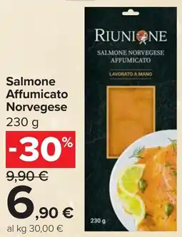 Carrefour Market Salmone Affumicato Norvegese offerta
