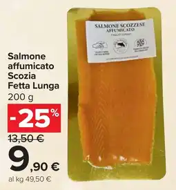 Carrefour Market Salmone affumicato Scozia Fetta Lunga offerta
