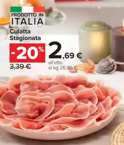 Carrefour Market Culatta Stagionata offerta