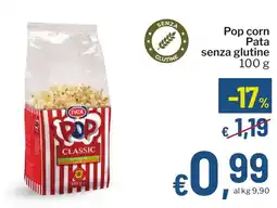 Qui Discount Pop corn Pata senza glutine offerta
