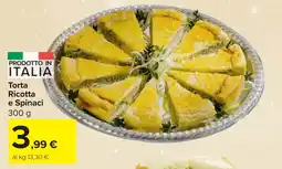 Carrefour Market Torta Ricotta e Spinaci offerta