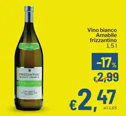 Qui Discount Vino bianco Amabile frizzantino offerta