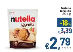 Qui Discount Nutella biscuits offerta