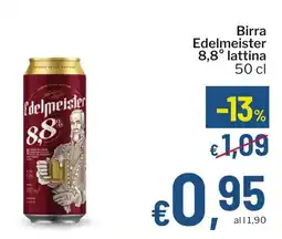 Qui Discount Birra Edelmeister 8,8° lattina offerta