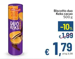 Qui Discount Biscotto duo Keks cacao offerta