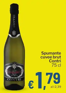 Qui Discount Spumante cuvee brut Contri offerta