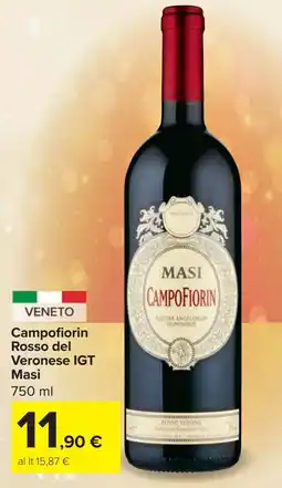 Carrefour Market Campofiorin Rosso del Veronese IGT Masi offerta