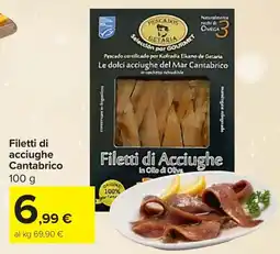 Carrefour Market Filetti di acciughe Cantabrico offerta