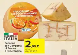 Carrefour Market Pecorino con Composta di Arance e Peperoncino offerta