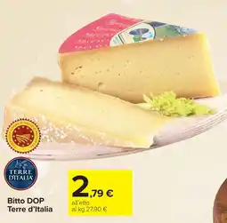 Carrefour Market Bitto DOP Terre d'Italia offerta
