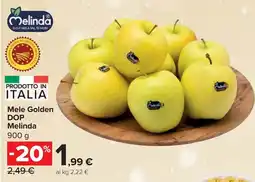 Carrefour Market Mele Golden DOP Melinda offerta